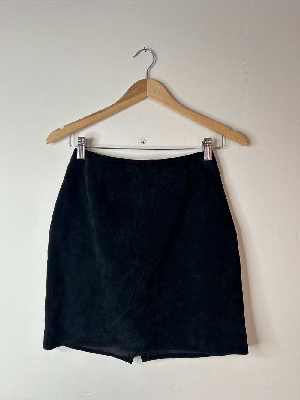 Vintage Danier Black Suede Mini Skirt